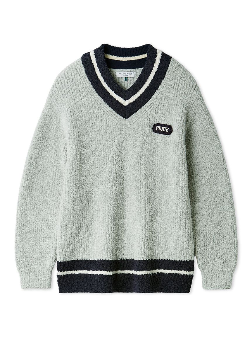 HOMME】パウダーラインプルオーバー(ニットプルオーバー)｜ルーム