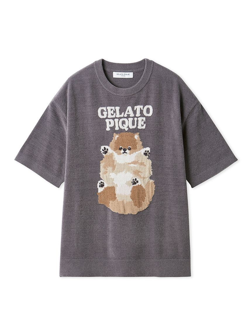 ONLINE限定カラーあり】【HOMME】ドッグジャガードプルオーバー(ニット