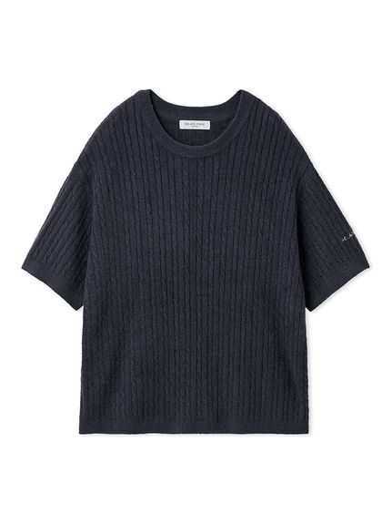 HOMME】スムーズィーliteアランプルオーバー(ニットプルオーバー