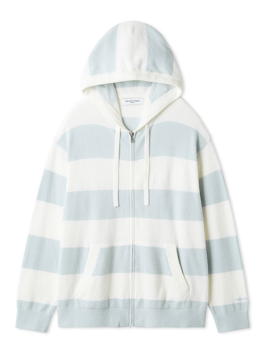 HOMME】スムーズィー2ボーダーパーカ(パーカ)｜ルームウェア・パジャマ