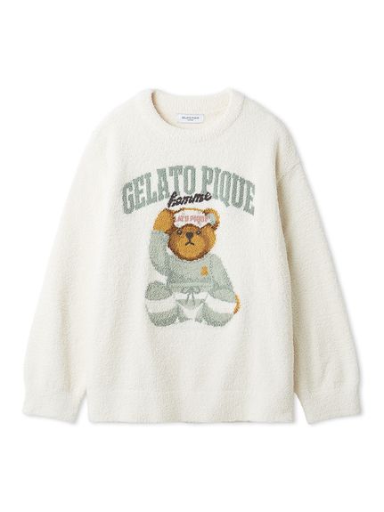 HOMME】べビモコグッドモーニングベアプルオーバー(ニットプルオーバー