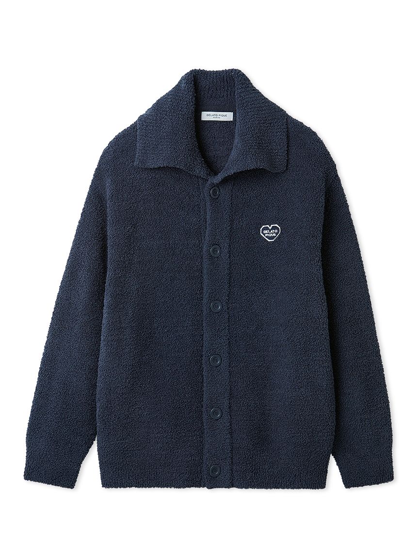HOMME】べビモコハートロゴ刺繍カーディガン(カーディガン・ガウン