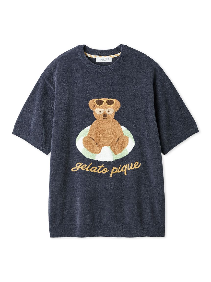 HOMME】 サマーベアジャガードプルオーバー(カットソー・Tシャツ