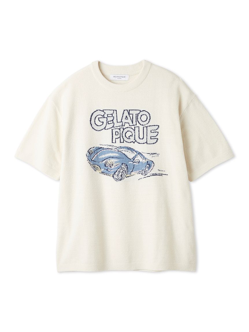 HOMME】エアリーモコスタービークルジャガードプルオーバー(カットソー