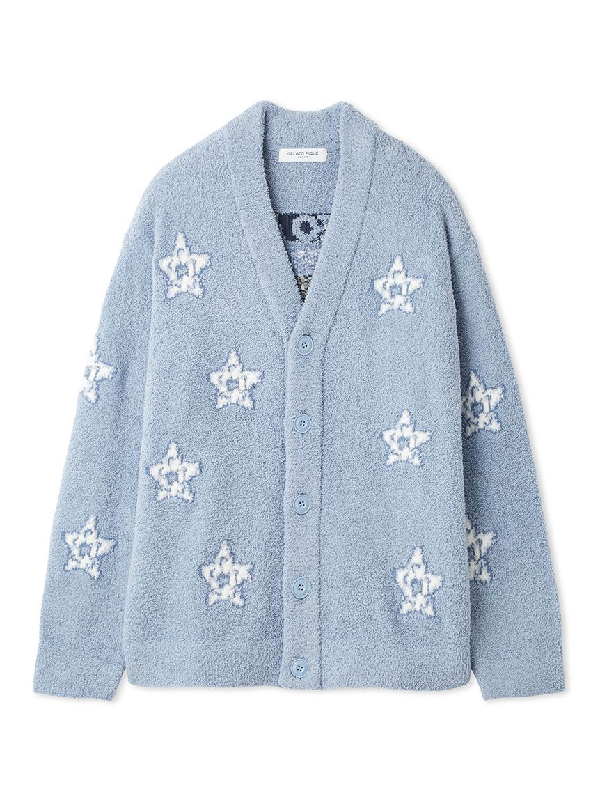 HOMME】ベビモコスペースシップジャガードカーディガン(カーディガン