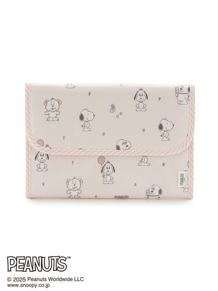 ジェラートピケ　母子手帳ケース Mサイズ　PEANUTS スヌーピー PEANUTS PUPPIES】総柄母子手帳ケースL(母子手帳ケース)｜ルームウェア