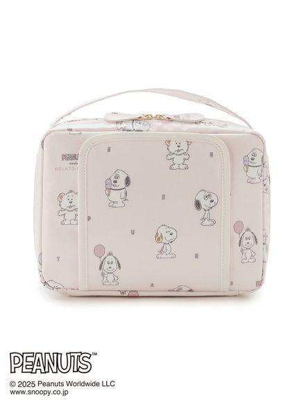 新品タグ付き ジェラートピケ オムツポーチ スヌーピー PEANUTS PUPPIES】総柄おむつポーチ(ポーチ)｜ルームウェア・パジャマ