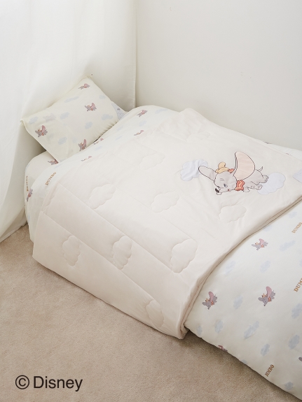 【Sleep】Dumbo/パッチワーク刺繍キルトケット(OWHT-F)