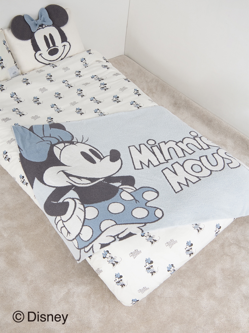 Sleep】Mickey & Minnie/ジャガードハーフケット(ブランケット 