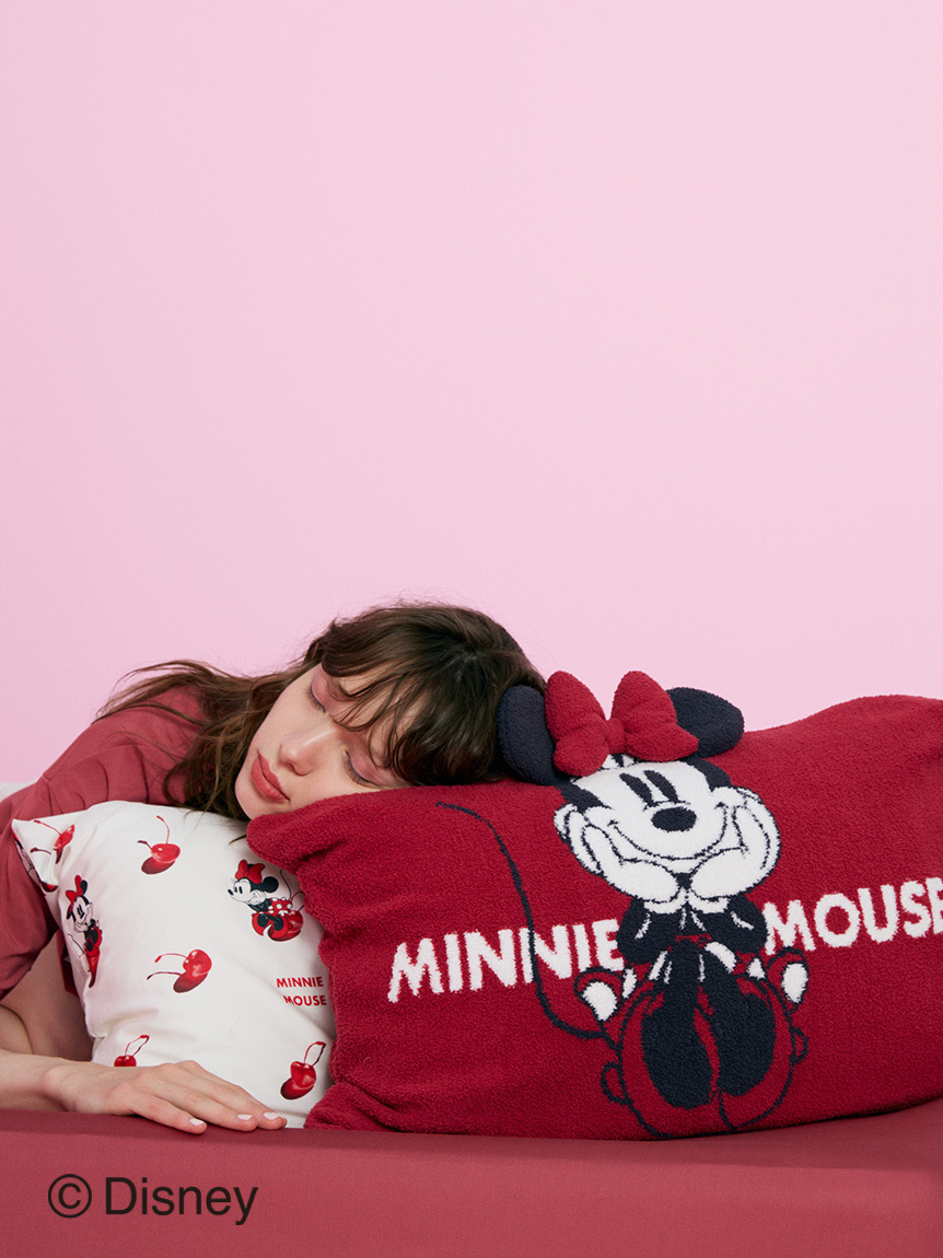 【Sleep】Minnie/ジャガードピローケース(RED-F)