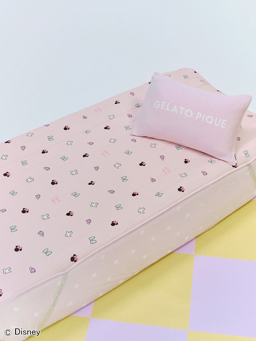 Sleep】ストロベリー柄BOXシーツ（ダブル）(ボックスシーツ