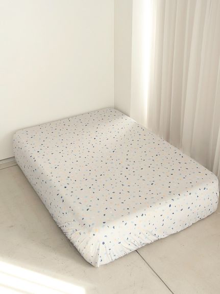 Sleep】ベア柄BOXシーツ（ダブル）(ボックスシーツ・敷きパッド