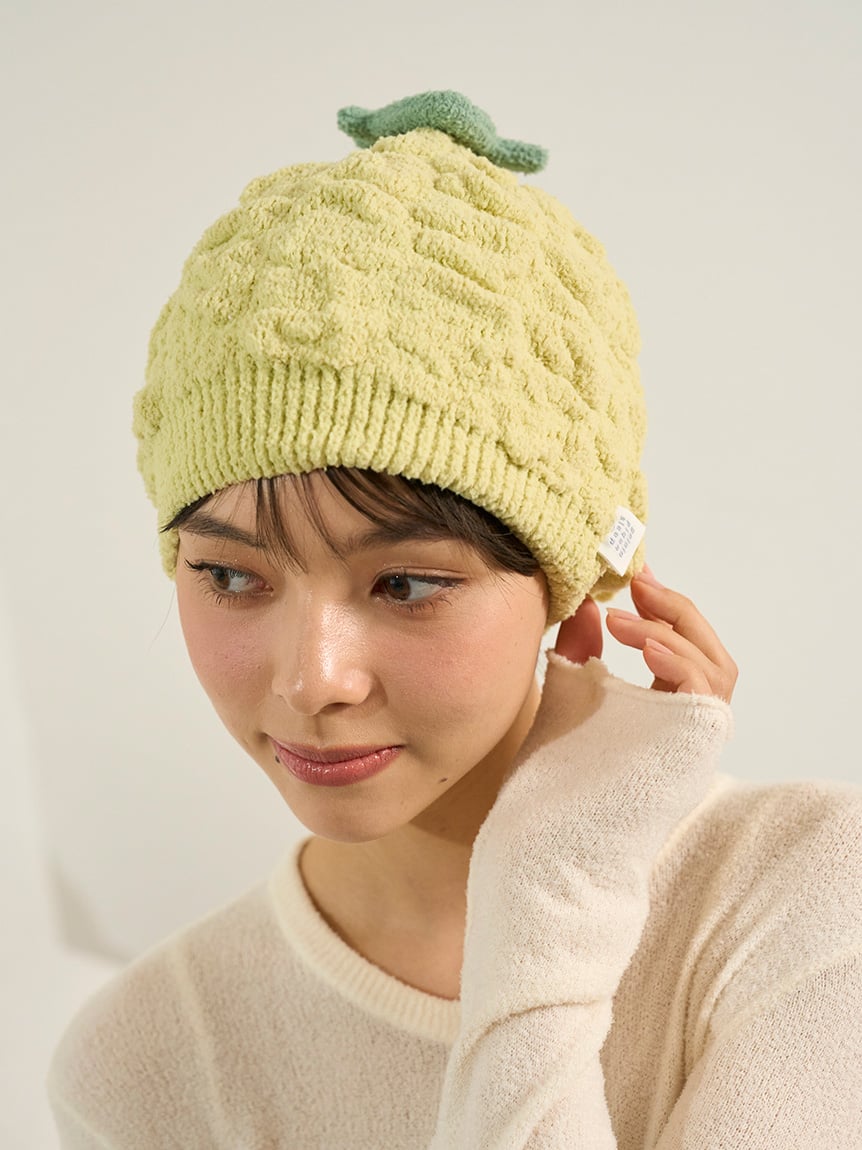ベアストライプヘアキャップ(ヘアアクセサリー)｜ルームウェア