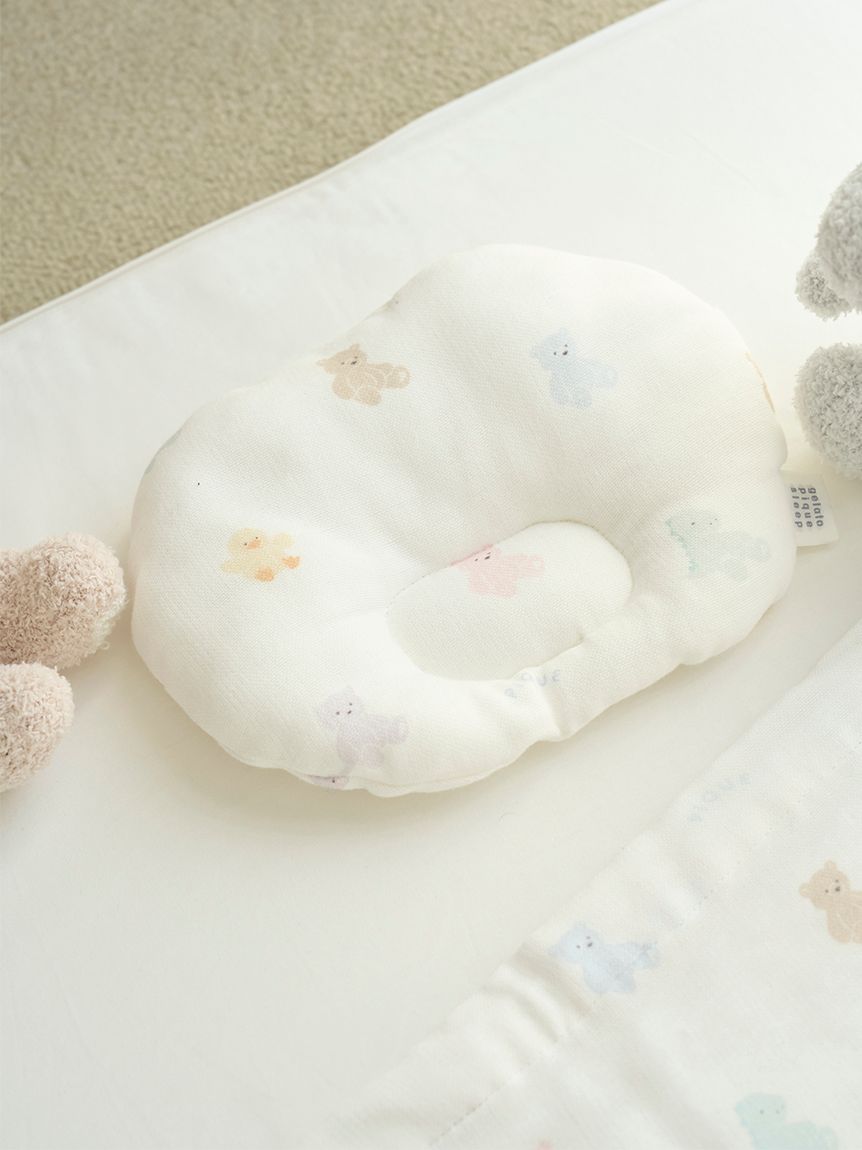 Sleep】【BABY】ぬいぐるみ柄ガーゼピロー(クッション・グッズ