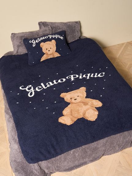 Sleep】【HOLIDAY】 スノーベア ジャガードマルチカバー(ブランケット