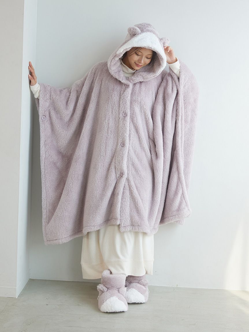 新品 ジェラートピケ sleep CAT着る毛布 グレー キャット ジェラートピケ Sleep CATプリント毛布 ラグドール ブランケット 布団