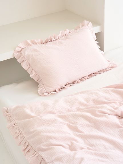 gelato pique ダブルガーゼフリルプルオーバー上下セット 新品未使用 Sleep】ダブルガーゼフリル2点セット（ダブル）（ベッドリネン