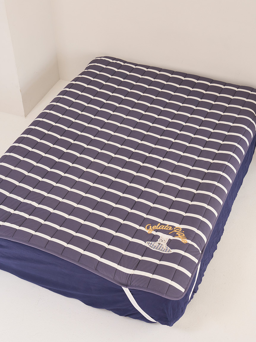 Sleep】【UNISEX】プレイフルDOG敷きパッド(ダブル)(ボックスシーツ