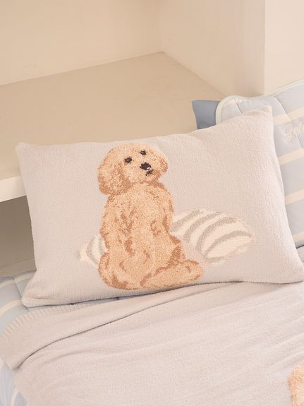 Sleep】【UNISEX】エアリーモコプレイフルDOGジャガードピローケース
