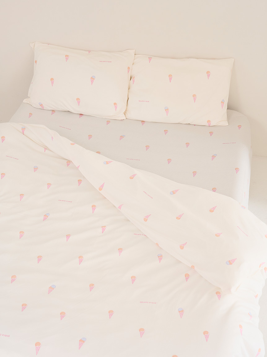 IFMC.】【Sleep】総柄プリント寝具3点セット（ダブル）(寝具セット