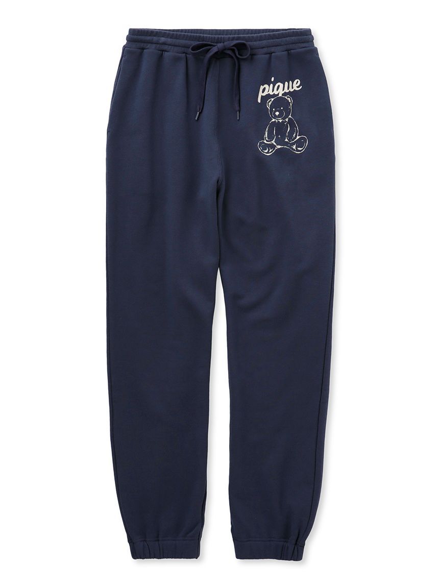 ジェラートピケ　裏毛パーカ＆裏毛ロングパンツ　スウェット　上下セット 新品 ジェラートピケ スウェットプルオーバー&ロングパンツ 上下