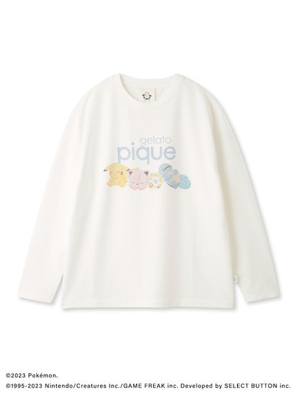 【新品未使用】ジェラートピケ　ポケモンスリープ　Tシャツ　ロンT 3点セット ポケモンスリープ】【ユニセックス】SleepワンポイントロンT(トップス