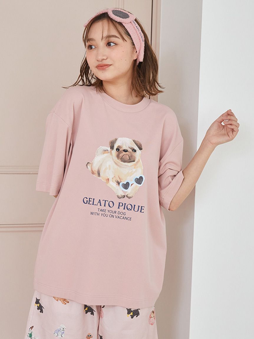 UNISEX】ワンポイントTシャツ(トップス)｜ルームウェア