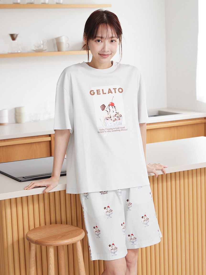 【希少】UNDERCOVER ファニー柄 SS02 HAZE期 ハーフパンツ UNISEX】 【接触冷感】HIGH CALORIE柄ハーフパンツ(ボトムス)｜ルーム