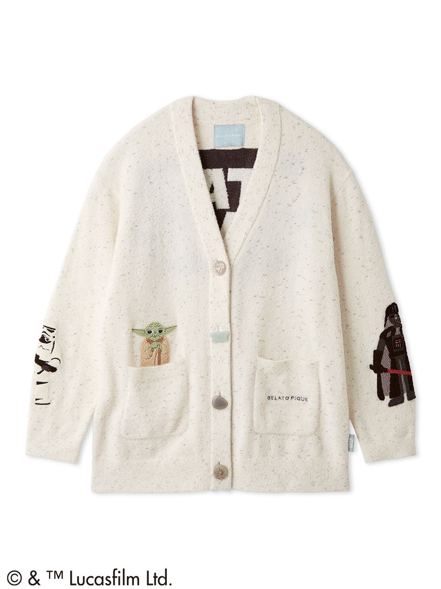 【新品】gelato pique アイスクリームモチーフ カーディガン STAR WARS】【ユニセックス】スムーズィーキャラクターワッペン