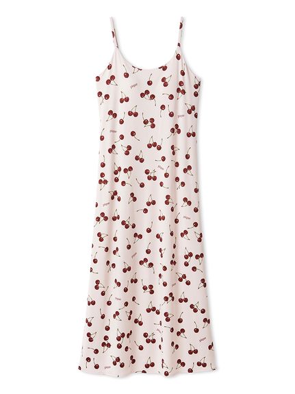 チェリー柄カップインキャミワンピース(ワンピース)｜ルームウェア