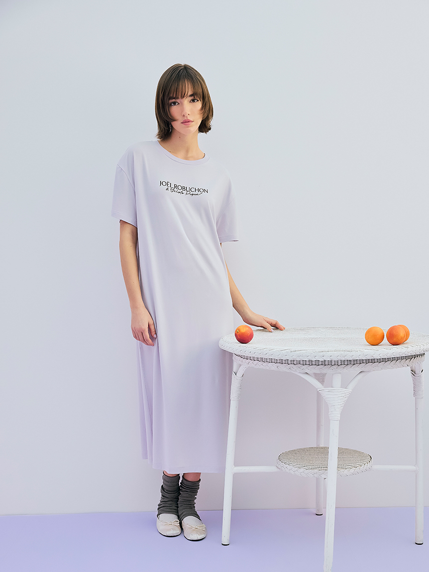 JOEL ROBUCHON】【持続冷感】ロゴプリントワンピース(ワンピース