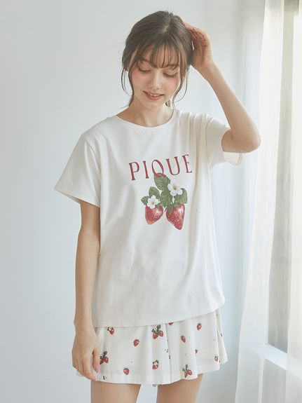 いちご柄ショートパンツ