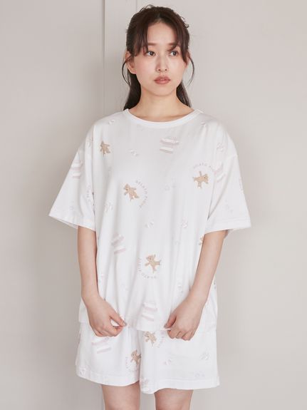 ウォッシングベア柄ショートパンツ