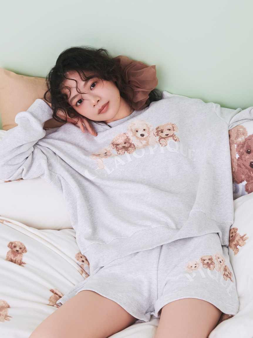 【限定カラーあり】トイプードル裏毛ショートパンツ(GRY-F)