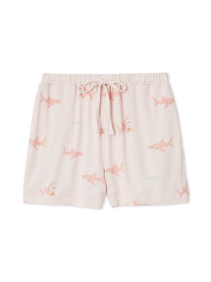 ジェラートピケ　shark柄Tシャツ&ショートパンツ JUNIOR】SHARK柄Tシャツ&パンツセット(トップス)｜ルームウェア