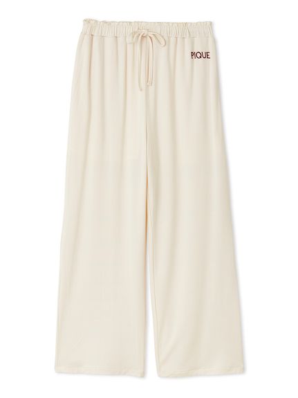 【新品、タグ付き】ジェラートピケ　レーヨンプルオーバー　レーヨンロングパンツ ジェラートピケ gelato pique レーヨンロゴプルオーバー