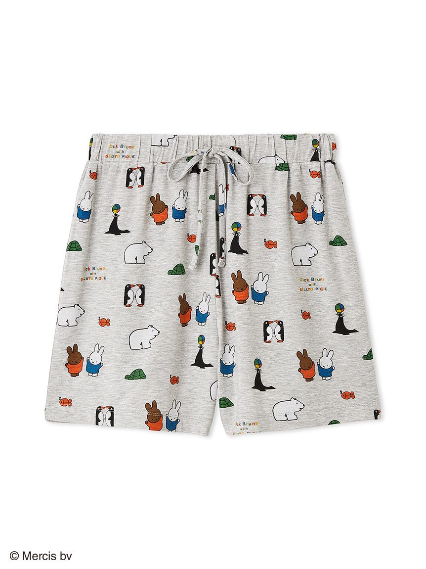Dick Bruna 接触冷感ワンポイントTシャツ　ジェラートピケ　ミッフィー Dick Bruna】【接触冷感】ワンポイントTシャツ(カットソー・T