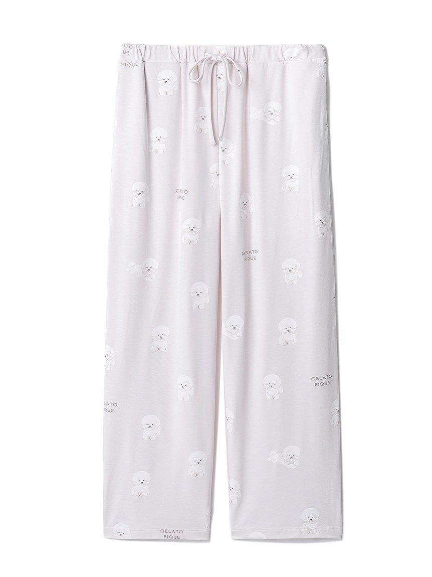 モチーフ3柄ロングパンツ(ロングパンツ)｜ルームウェア・パジャマ通販