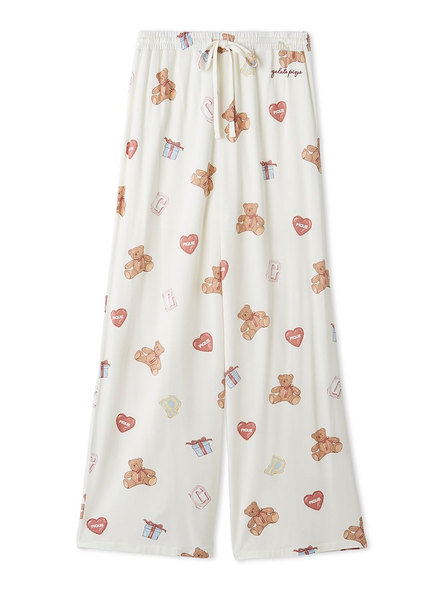 フェイバリット総柄ロングパンツ(ロングパンツ)｜ルームウェア