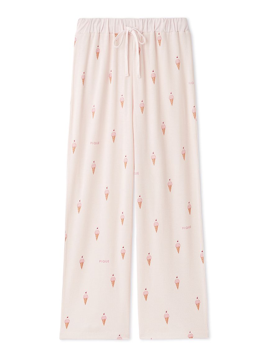 ビスケット柄ワッフルロングパンツ gelato pique（ジェラートピケ）の「ビスケット柄ワッフルロング