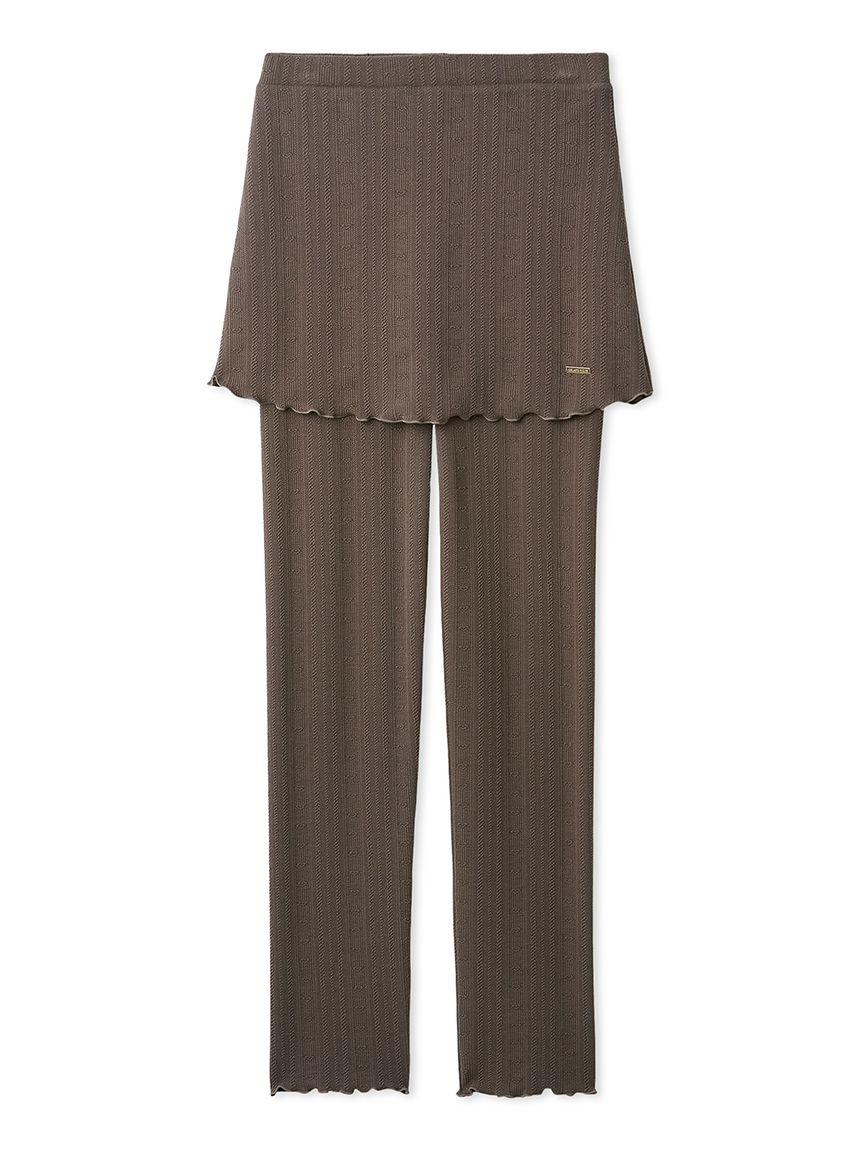 ハートふくれジャガードスカート付きレギンス(レギンス)｜ルームウェア