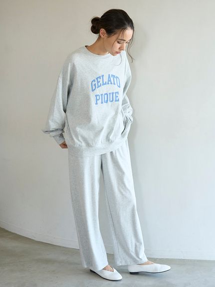 カレッジロゴロングパンツ(ロングパンツ)｜ルームウェア・パジャマ通販