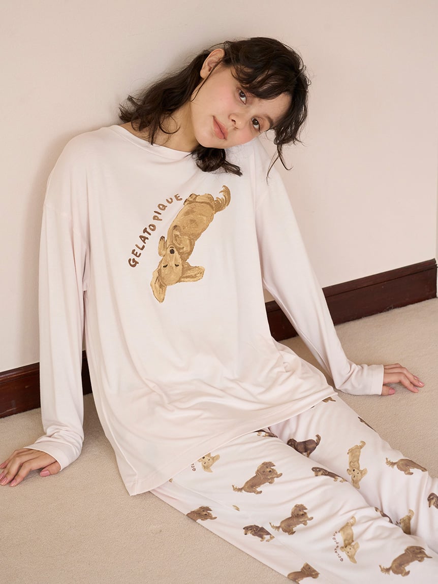 ジェラピケ 柴犬　ルームウェア　ロングパンツ　京都　広島　仙台限定 ジェラピケ 柴犬 ルームウェア ロングパンツ 京都 広島 仙台限定