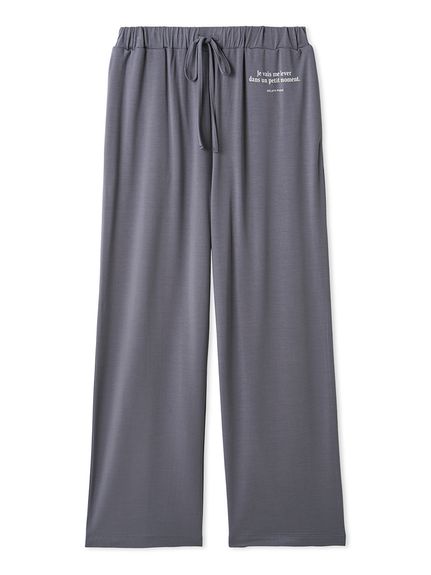 ジェラートピケ スリープドッグ柄 ロンT ロングパンツ セット　ジェラピケ　新品 ドッグ柄ロンT(カットソー・Tシャツ)｜ルームウェア・パジャマ通販の