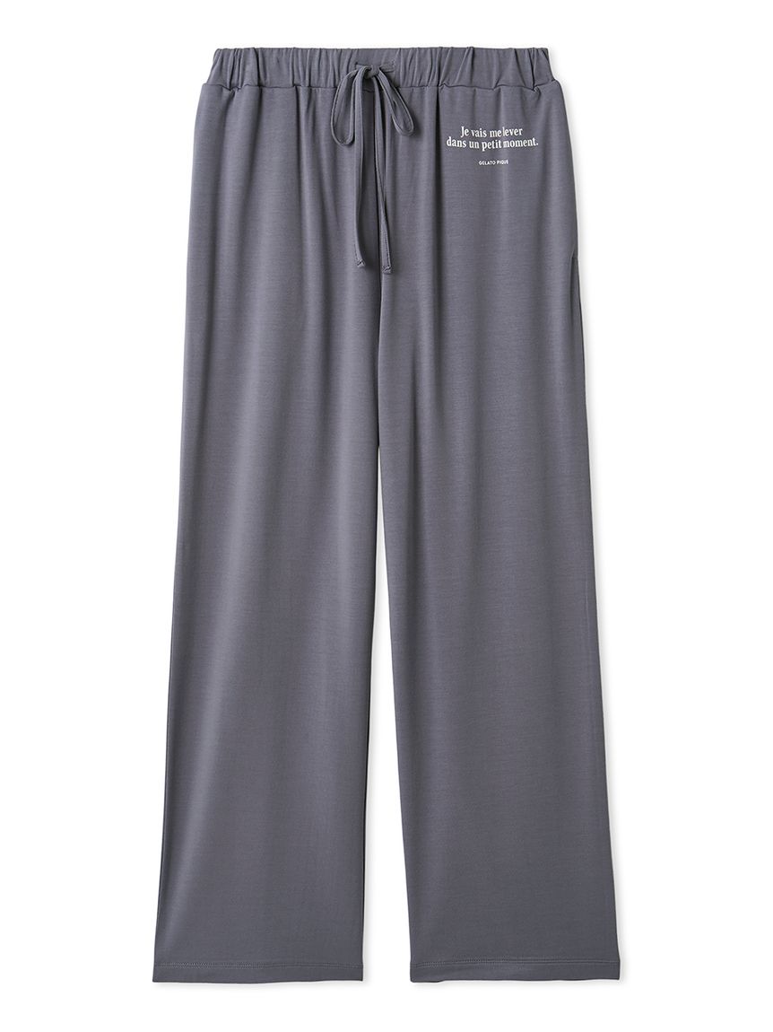 インレイロゴロングパンツ(ロングパンツ)｜ルームウェア・パジャマ通販