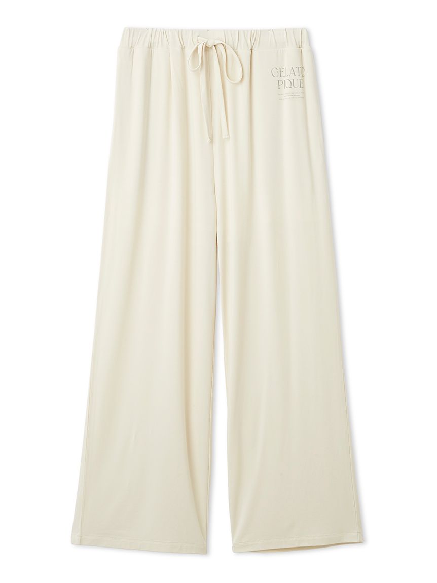 レーヨンロゴロングパンツ(ロングパンツ)｜ルームウェア・パジャマ通販