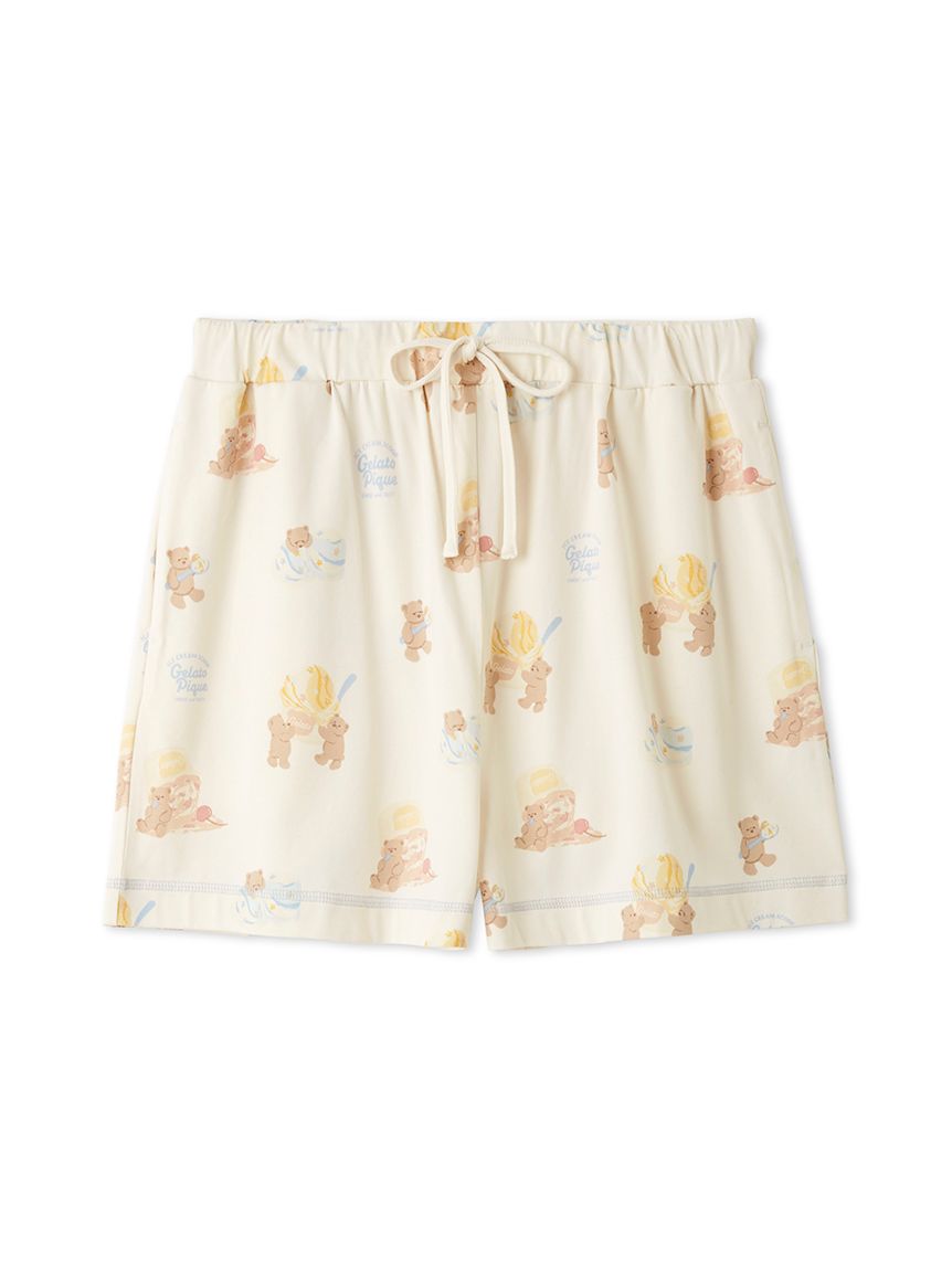 アイスクリームマカロン柄セットアップ マカロンカラーカジュアルスウェットスーツセットアップ – Belchic