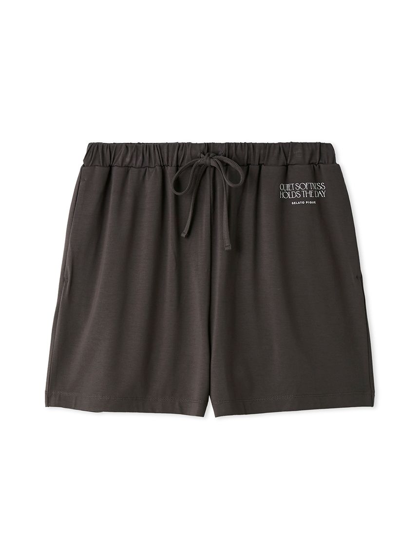 接触冷感】レーヨンロゴショートパンツ(ショートパンツ)｜ルームウェア