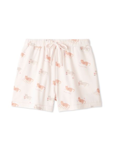 シーサイドキャット柄ショートパンツ(ショートパンツ)｜ルームウェア