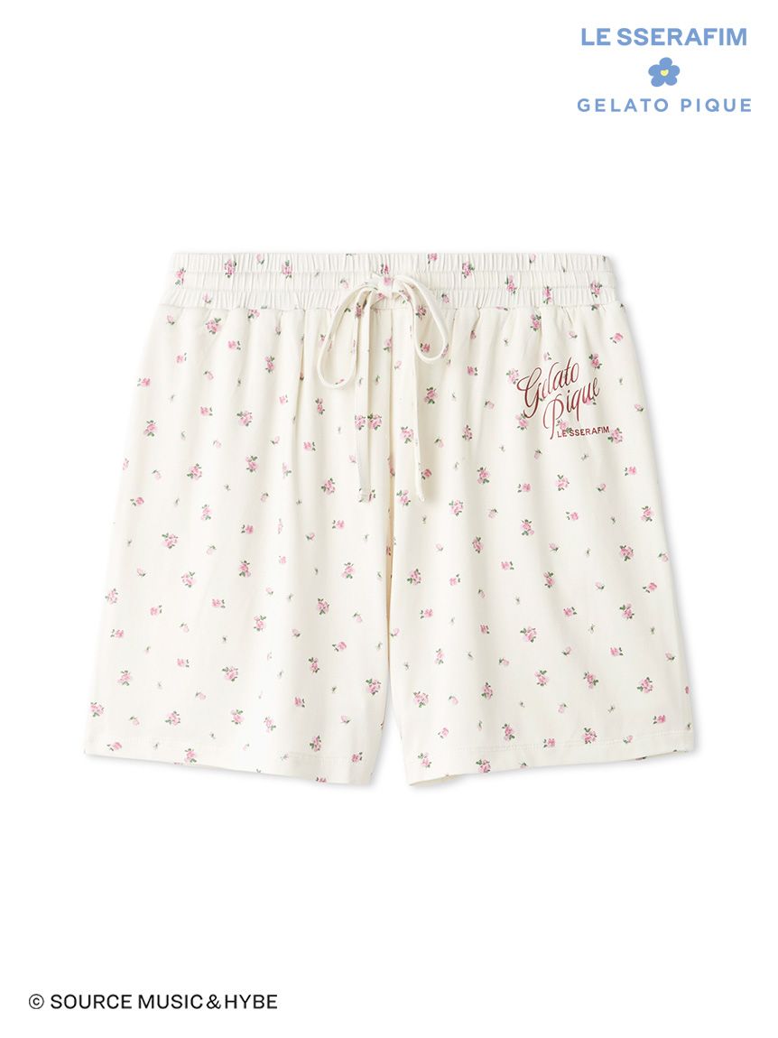 LE SSERAFIM】小花柄ショートパンツ(ショートパンツ)｜ルームウェア